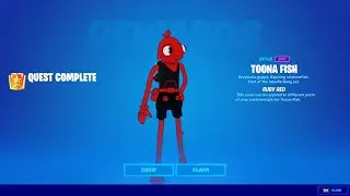 How to Unlock Ruby Red Toona Fish in Fortnite - Find Bottles of Ruby Red in Lockie's Lighthouse