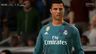 FIFA 18 Valencia FC vs Real Madrid full match 27th January 2018 La Liga 2017-18