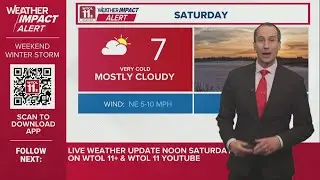 Subzero wind chills here, weekend snow incoming for Weather Impact ALERT DAYS | WTOL 11 Weather