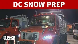 DC region prepares for winter weather Friday morning
