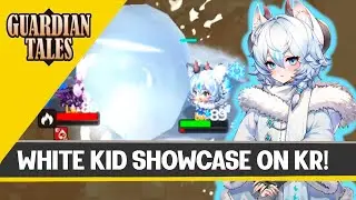 New KR hero WHITE KID SHOWCASE! Next Global Banner + Hero Skills & Animation | Guardian Tales