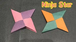 DIY Paper Ninja Star  | How to Make a Fast-Flying Origami  | Easy Paper Shuriken |  Throwing Star