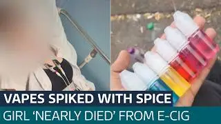 Girl &lsquo;nearly died&rsquo; after inhaling vape spiked with zombie drug spice | ITV News
