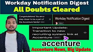 Accenture Latest Update 💥 | Workday Creation, Transition link | Congratulations Mail,Onboarding News