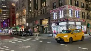 ⁴ᴷ⁶⁰ Evening Walk in Lower Manhattan, New York City During Rush Hour