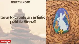 How to Make Pebble Art: DIY Rabbit Design with Gesso & Acrylic Sketch Pens