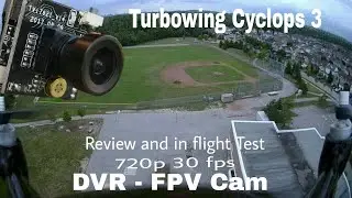 Turbowing Cyclops 3 DVR 720p FPV Cam. Review, Mjx Bugs 2W flight Test