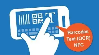 Android-Tastatur mit Scanner für Barcodes, QR Codes, Text (OCR) und NFC-Tags