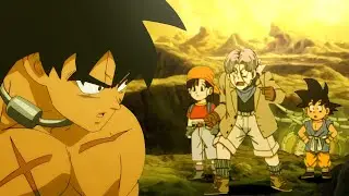 The GT trio lands on Broly's planet