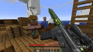 Fisherman Villager Hires Me to Destroy Ocean Pillager Outpost with Super Weapons! 💣🌊