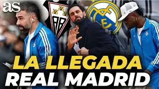 La llegada del REAL MADRID a ALBACETE: GRITOS de 