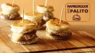 Hambúrguer no Palito