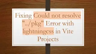 Fixing Could not resolve 