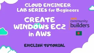 1.Create a Windows EC2 in AWS | English Tutorial