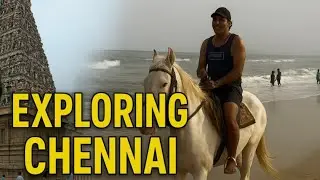 Marina Beach Horse Ride + Kapaleeshwar Temple | Chennai Explore Vlog