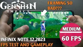 Safest Phone To Buy??? Infinix Note 12 2023 Genshin Impact Gaming Test | Low 60 Fps