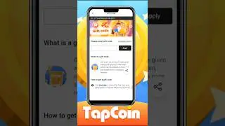 TAPCOIN GIFT CODE, CLAIM NOW!