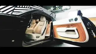 Rolls Royce Wraith Satin Black Two Tone Color Change Wrap #201WRAP