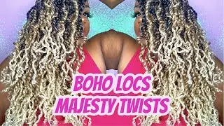 How To DIY Headband Wig | Boho Locs Majesty Twists | NEW HeadbandCrochet Wig Cap | MissUniqueBeautii