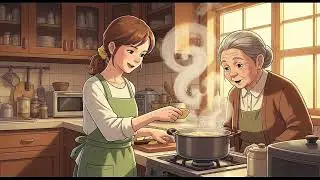 Mom and Grandma prepare a small meal for the family | Anime Stories-Style Family Life