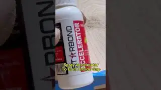 Disguise Glue Lines in Seconds Using Starbond Thin Super Glue + Accelerator! Video by: @woodchicbyag