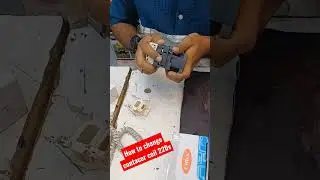 How to change contacor coil 220v #contactor #electrical #abb #power