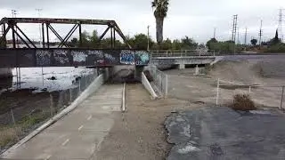 San Gabriel Dam (South of Beverly Blvd) fly over