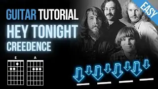 Hey Tonight - Creedence Clearwater Revival | Guitar Tutorial Easy + Chrods