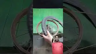 ak cycle 🚲 ka tiyer ko app asani kaise laga sekteh hai #shortvideo #ytshorts #shortsfeed #viralshort