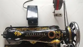 Solar sewing machine with only a 24v solar panel no batteries needed