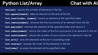 Python  List / Array