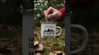 Forest tea #camping #forest #cooking #bushcraft #shorts