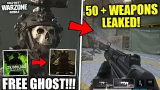 *NEW* Warzone Mobile 50+ Guns Leaked + FREE Ghost Revealed & HD Gameplay! (25 Million Pre Registers)