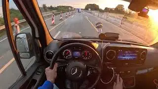 Pov Top speed Mercedes Sprinter 