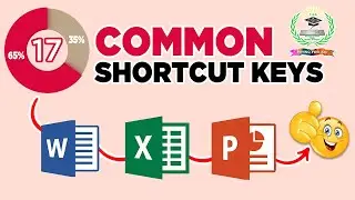 top 17 shortcut keys a to z | common shortcut keys of word excel powerpoint