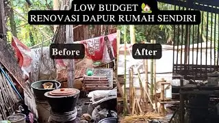 Renovasi Dapur Sendiri Menggunakan Bahan Bambu Sederhana #viralvideo