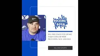 BYU Football | WR Coach Fesi Sitake on Keelan Marion's departure, Tiger Bachmeier's emergence