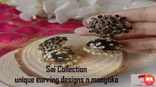 partywear earring set with mangtika set