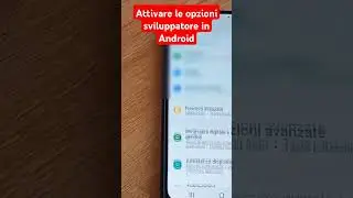 Attivare le opzioni sviluppatore in Android