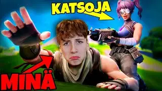 KATSOJA OPETTAA MUA PELAAMAAN FORTNITEA!!! 💪🔫 (Voitto?...) | Fortnite Suomi |
