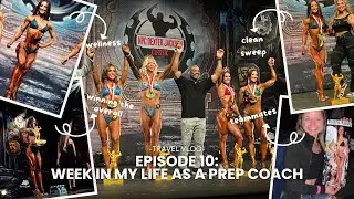 PEAK WEEK VLOG | peaking my client, backstage pumping up, training in Florida, WINNING THE OVERALL