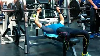 Day 120 Pasued Bench Press 155LB x 1(Set 3) 20180829 163443