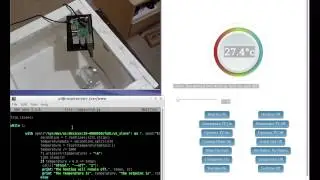 Raspberry Pi - Temp sensor hysteresis with python and html5