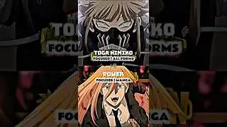TOGA HIMIKO VS POWER | #mha #chainsawman #toga #powerchainsawman #wisedit #ARGON