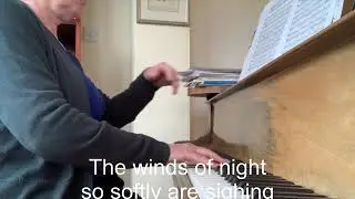 Hushabye Mountain in C minor - Accompaniment with subtitles