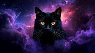 963Hz 🐈 Cosmic Cat! | Protection Healing Prosperity Intuition | Good Luck for Money