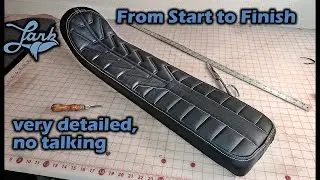 Cafe Racer Leather Seat Construction | Electric Motorcycle | Lark Machine Co