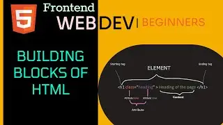 Basic Building Blocks Of HTML | Tags & Attributes  - Frontend Web Development For Beginners #3