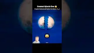 Prophet Muhammad ﷺ Splits the Moon 😱 Greatest Miracle Ever ✨ #shorts #muhammad #miracle #moon