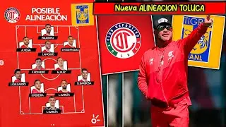 🔥👹 BOMBA! La Nueva ALINEACION de Toluca con REFUERZOS para ENFRENTAR al Tigres! Jornada 3 Cl2026